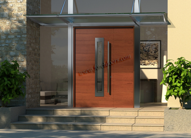 Gallery of contemporary modern wood front entry doors by Foret ...